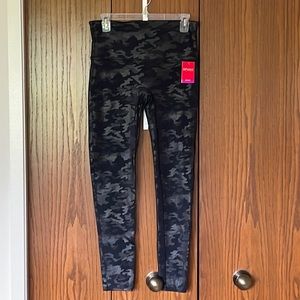 Spanx Faux Leather Camo Legging, XL, NWT